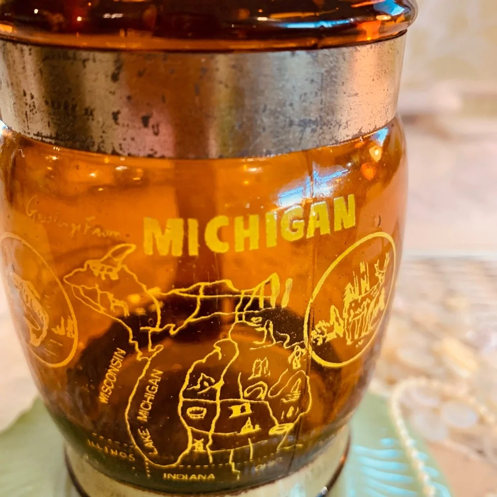 Vintage Amber Glass Stein🍺 - Picture 9 of 15